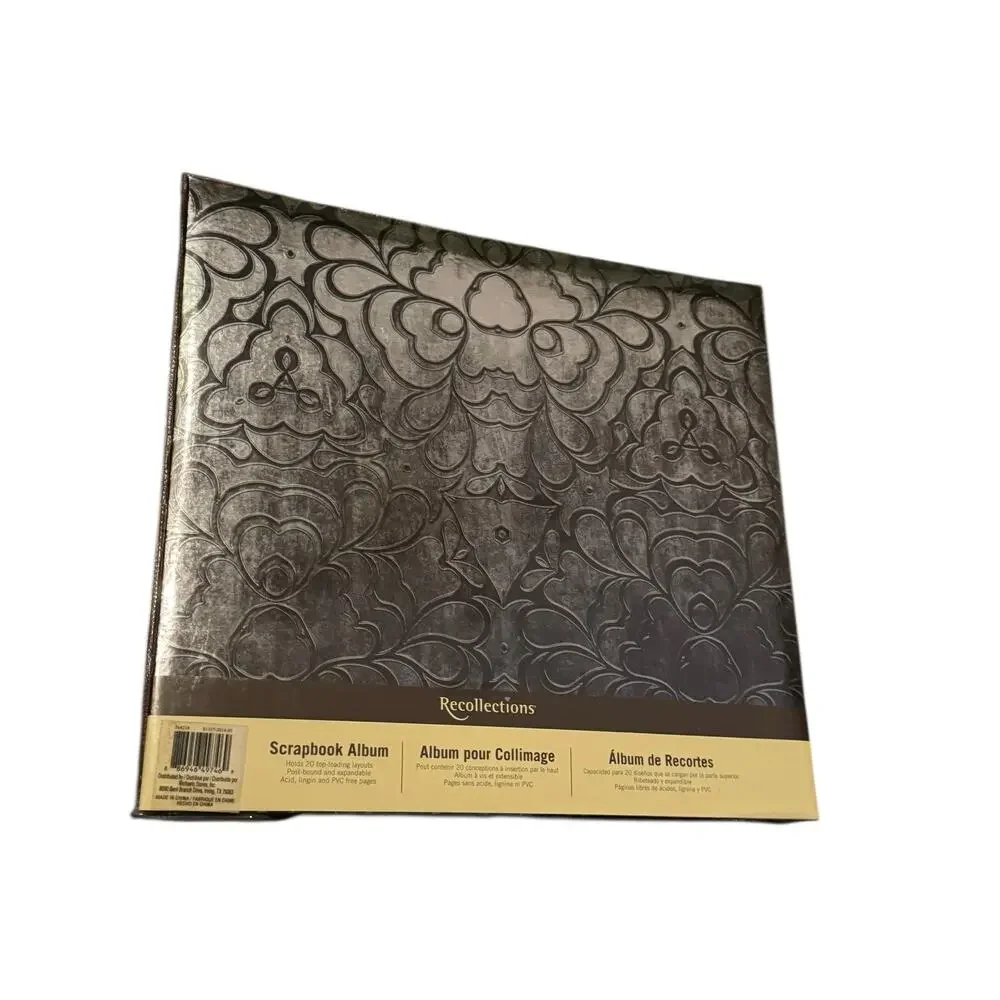 Recollections‎ 12x12 Embossed Floral Album Holds 20 Layouts 10 Pages Scrapbook